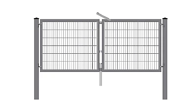 Leaf swinging gates and access gates